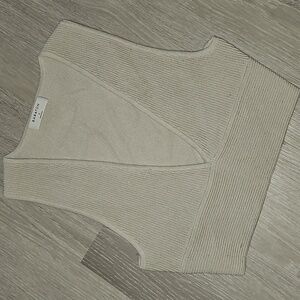 Aritzia sculpt knit deep v tank